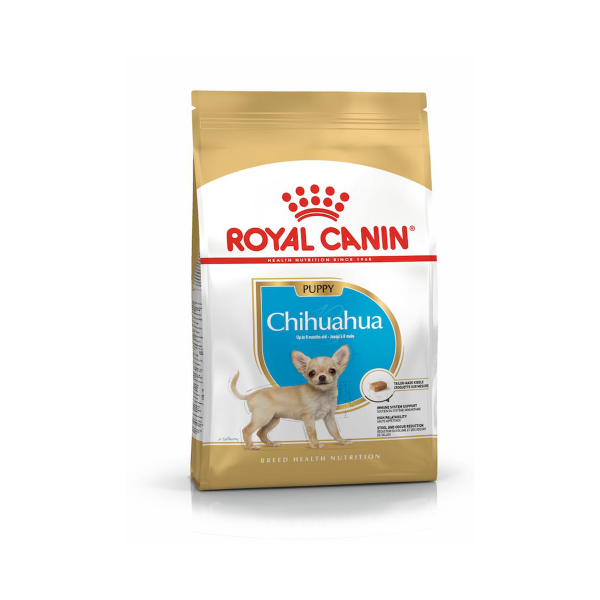 Chihuahua Puppy alimento seco Royal Canin especial para cachorros de raza Chihuahua - Hasta los 8 meses de edad.