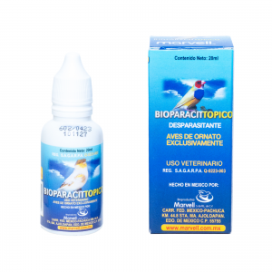 Bioparacitopico 20 ml Desparasitante eficaz contra piojos y ácaros para aves ornamentales. como pericos australianos y agapornis.