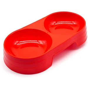 Plato De Plástico doble para perros