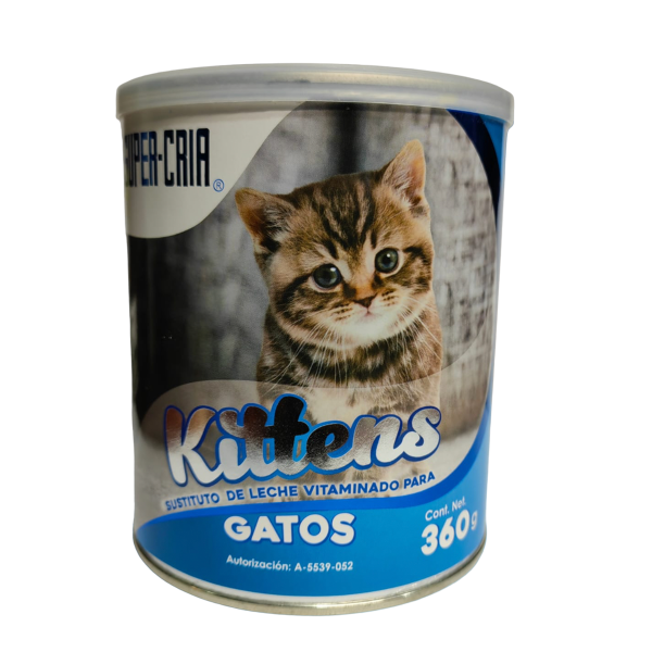 KITTENS Sustituto de leche para gatos, adicionado con vitaminas y minerales nutrición balanceada para tu gato.