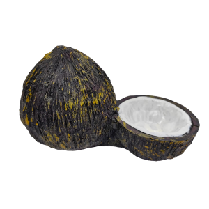 Cocos decoración para acuario hecha de material de resina de alta calidad, no tóxico, no contaminante e inofensivo para los peces.